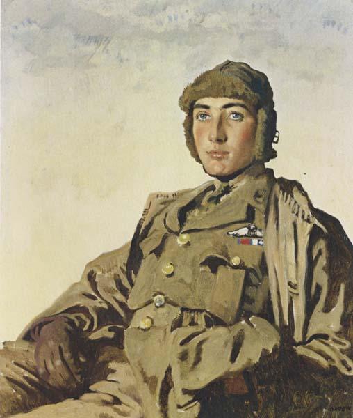 Sir William Orpen Lieut A.P.F.Rhys Davids,DSO.MC oil painting image